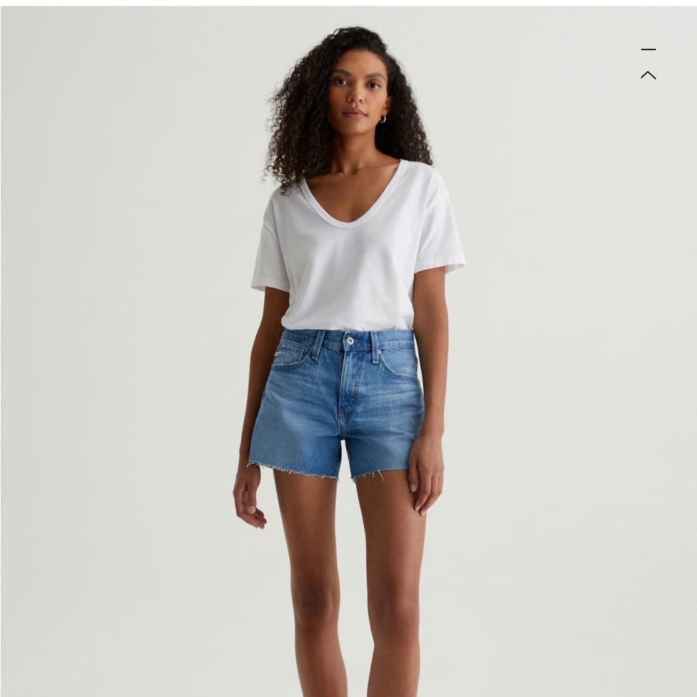 AG Adriano Goldschmied Clove Short High-Rise Baggy Fit Size 25